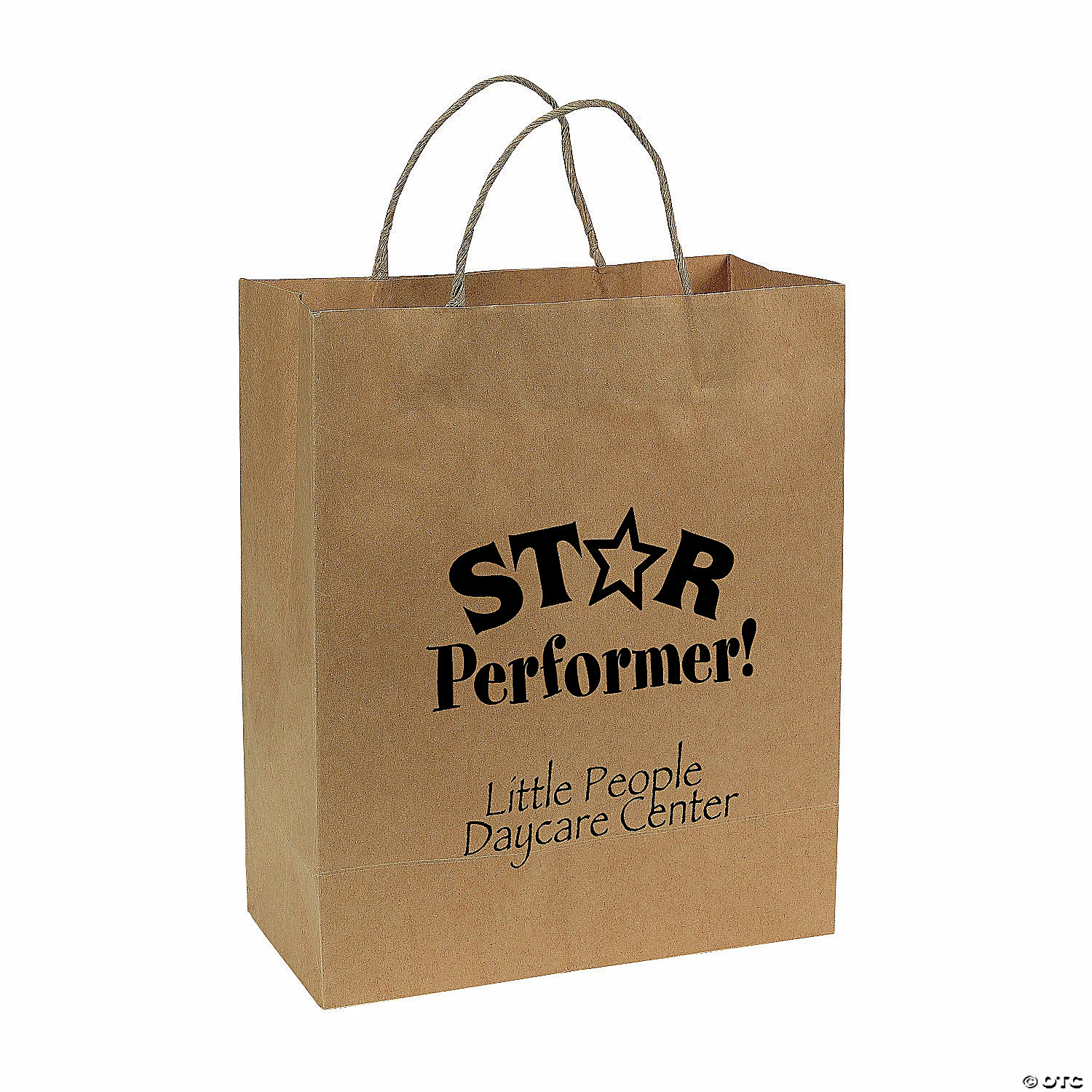 Outlet π 10 1/2" x 5 1/4" x 13" Large Brown Kraft Paper Gift Bags - 12 Pc. π - Image 5