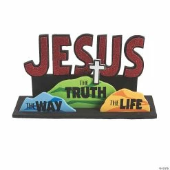 Cheap 😀 3D John 14:6 Stand-Up Craft Kit - Makes 12 👍