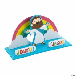 Wholesale ✨ 3D Joyful in Jesus Stand-Up Craft Kit - Makes 12 🌟