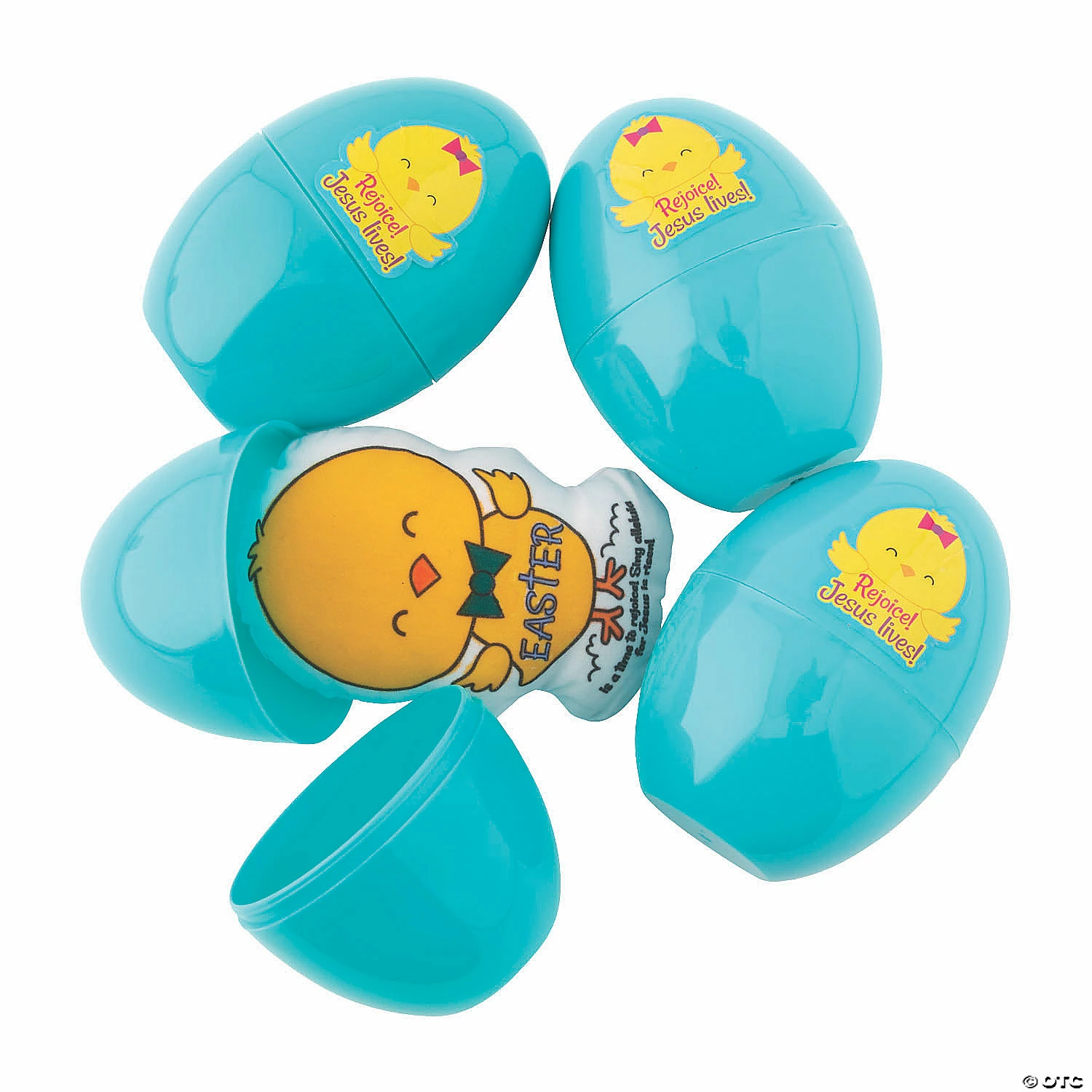 Best Sale π 4" Color Your Own Stuffed Chick-Filled Religious Easter Eggs - 12 Pc. π― - Image 2