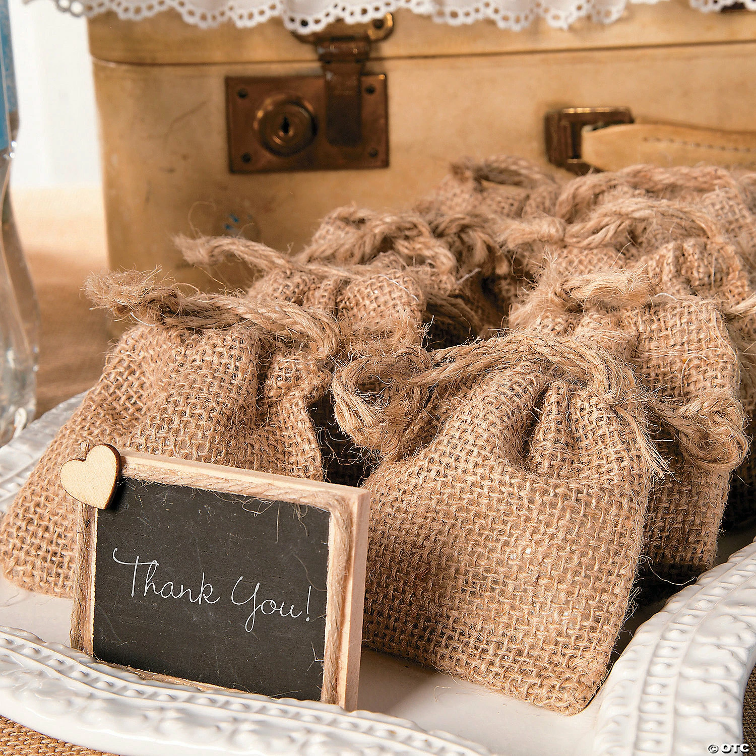 Wholesale ๐ฅฐ 4" x 4" Mini Burlap Drawstring Treat Bags - 12 Pc. ๐งจ - Image 3