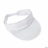 Coupon ❤️ Bulk DIY White Cotton Visors - 48 Pc. 🎁