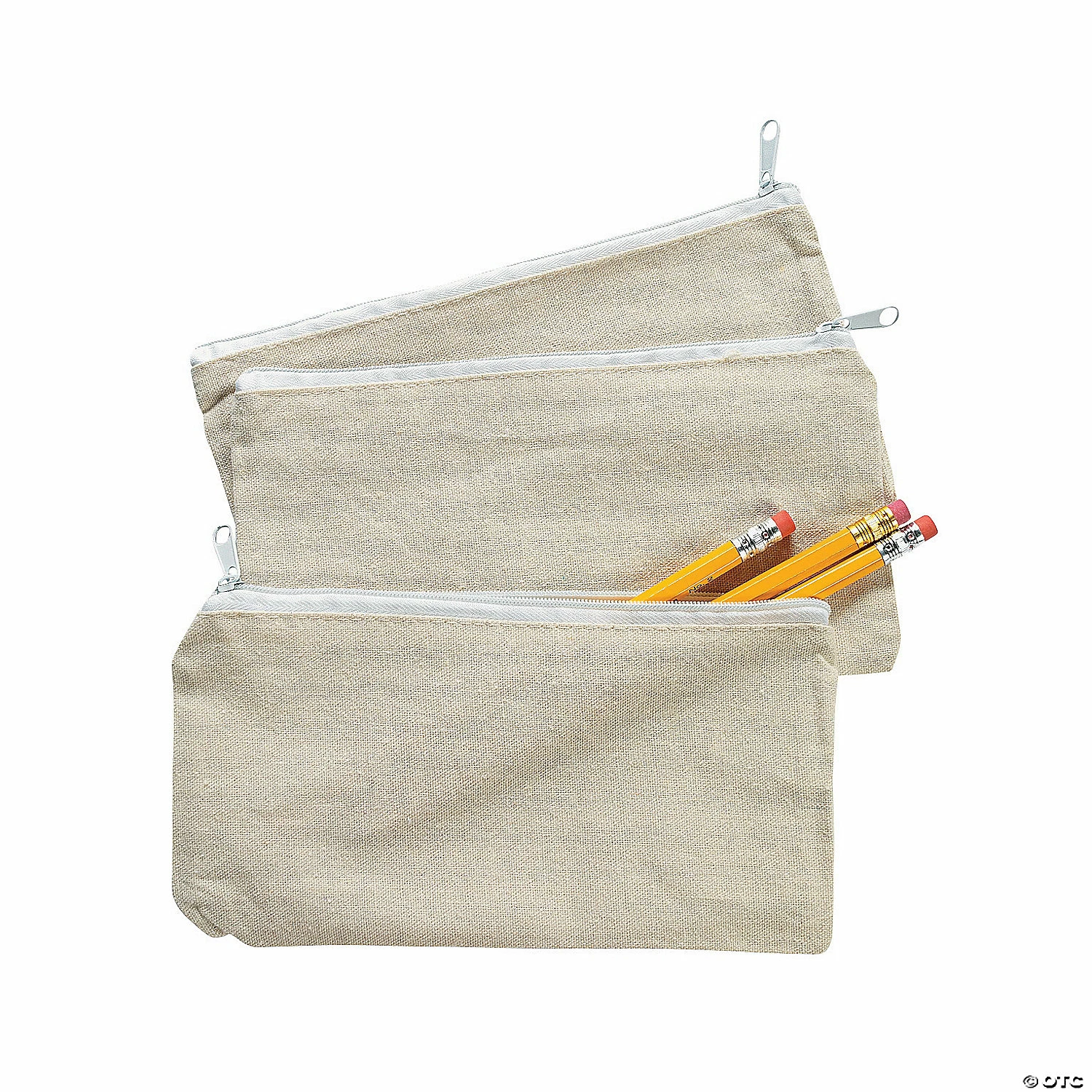 Discount 👍 Canvas Pencil Cases - 12 Pc. ❤️ - Image 2