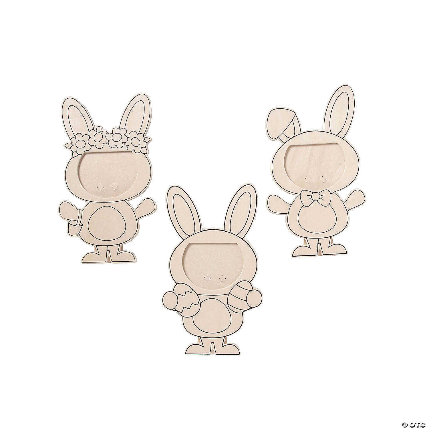 Promo ๐ Color Your Own Easter Bunny Picture Frames - 12 Pc. โ - Image 2