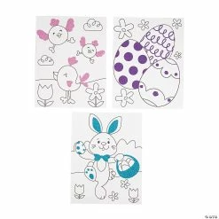 Cheap โจ Color Your Own Easter Glitter Posters - 24 Pc. ๐