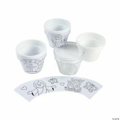Top 10 😍 Color Your Own He Lives Flowerpots - 12 Pc. 🛒