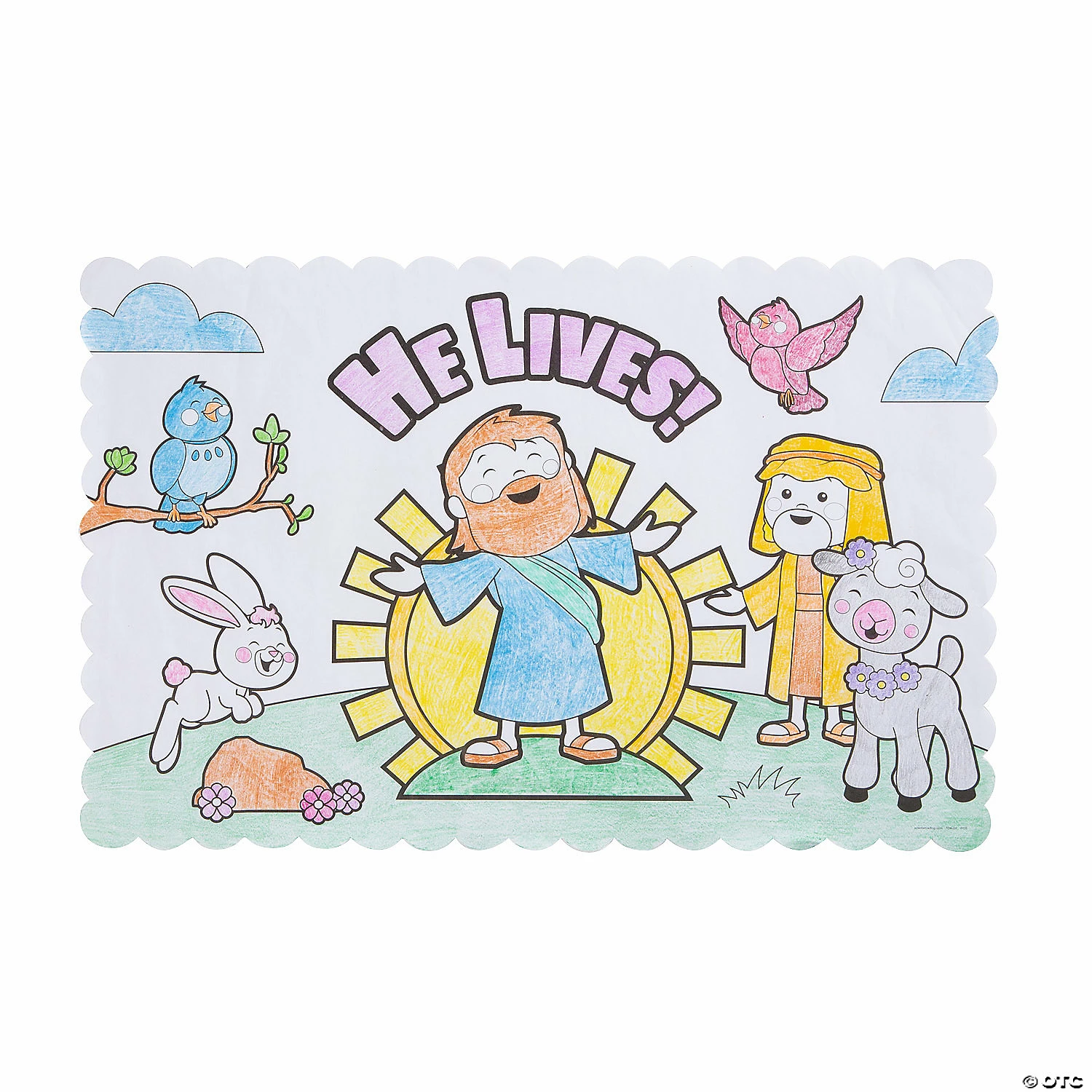 Top 10 🔔 Color Your Own He Lives Placemats - 12 Pc. 👍 - Image 2