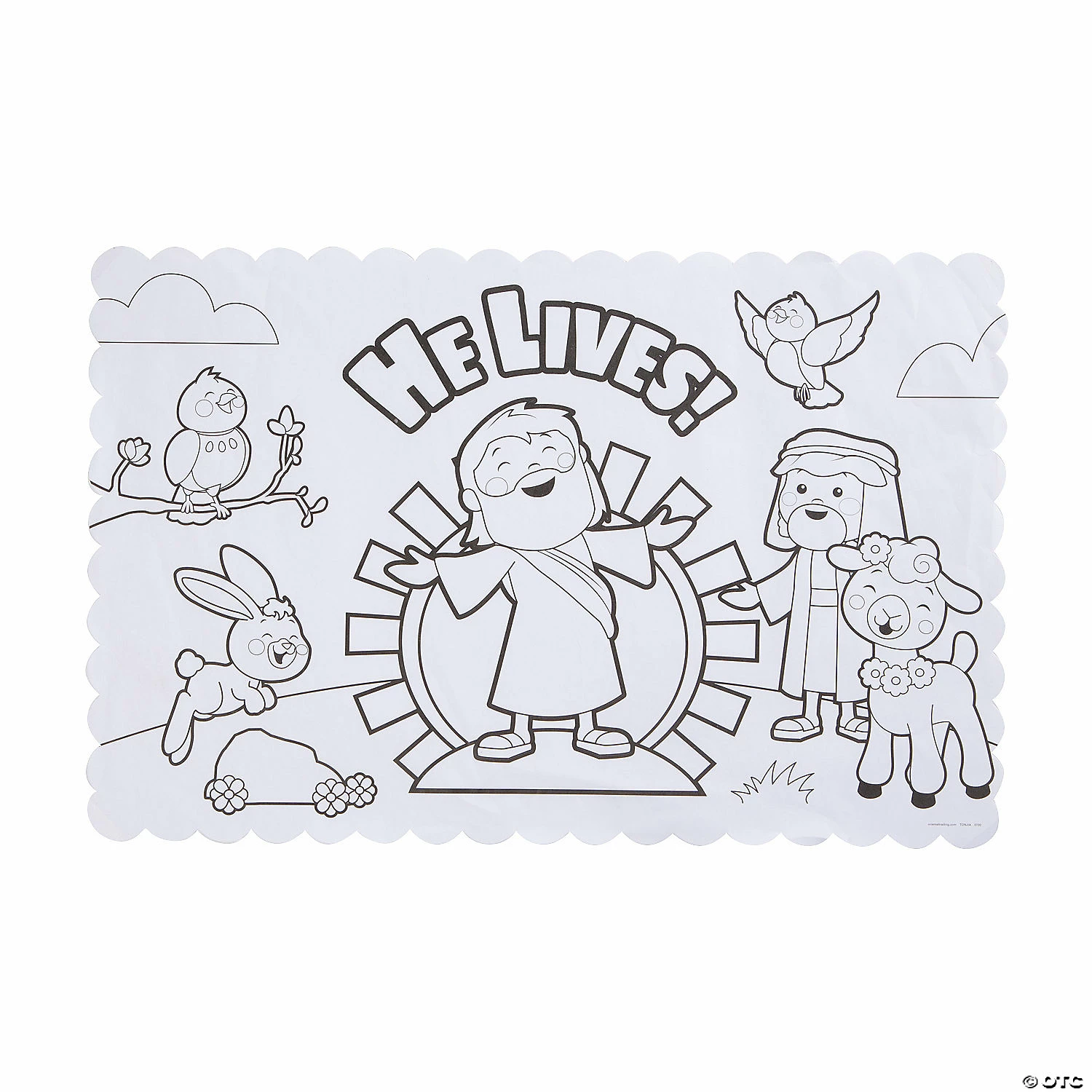 Top 10 🔔 Color Your Own He Lives Placemats - 12 Pc. 👍