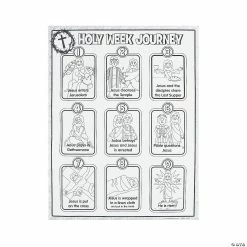 Cheapest π€© Color Your Own βHoly Week Journeyβ Posters - 30 Pc. π€©