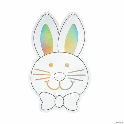 Discount 💯 Color Your Own Iridescent Jumbo Bunny Cutouts - 12 Pc. ⌛
