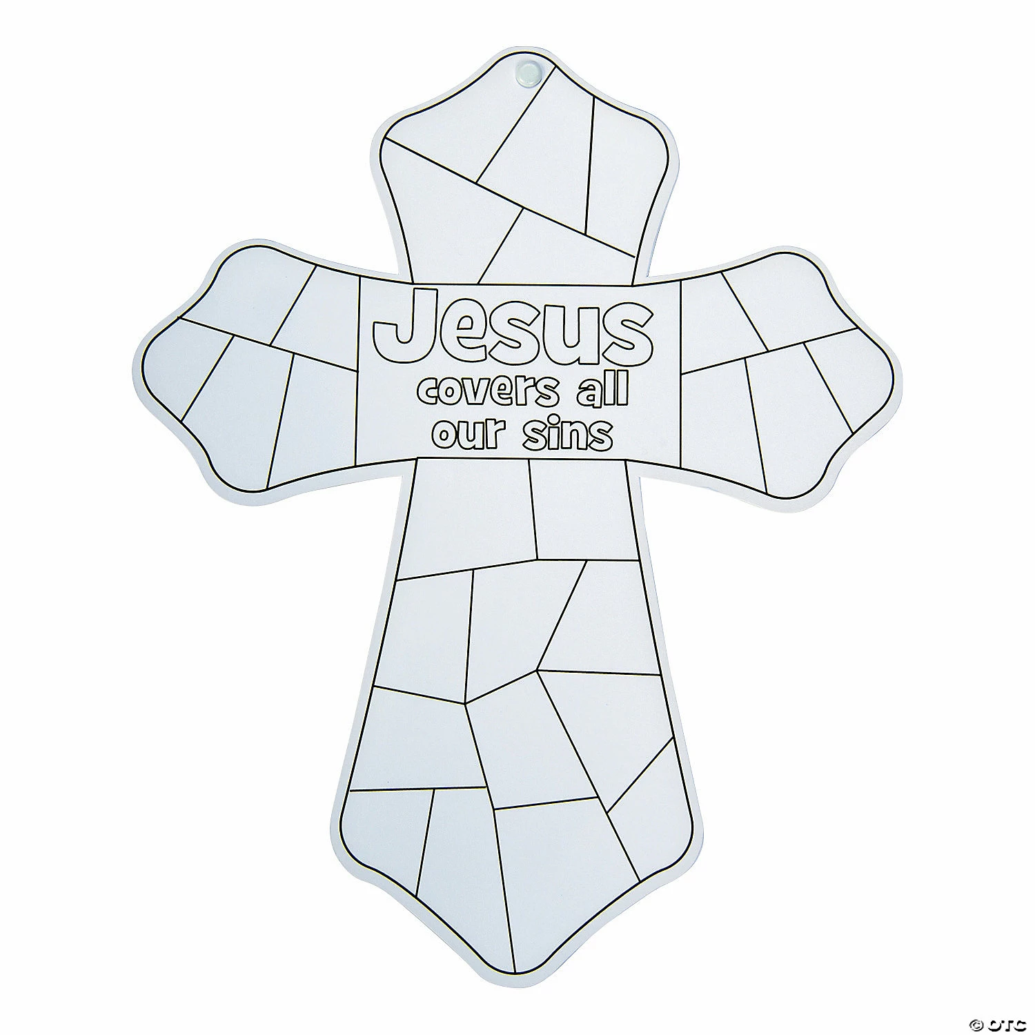 Hot Sale 👏 Color Your Own Jesus Covers All Our Sins Crosses - 12 Pc. 😉