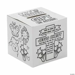 Deals 🤩 Color Your Own Lent Offering Boxes - 12 Pc. ❤️