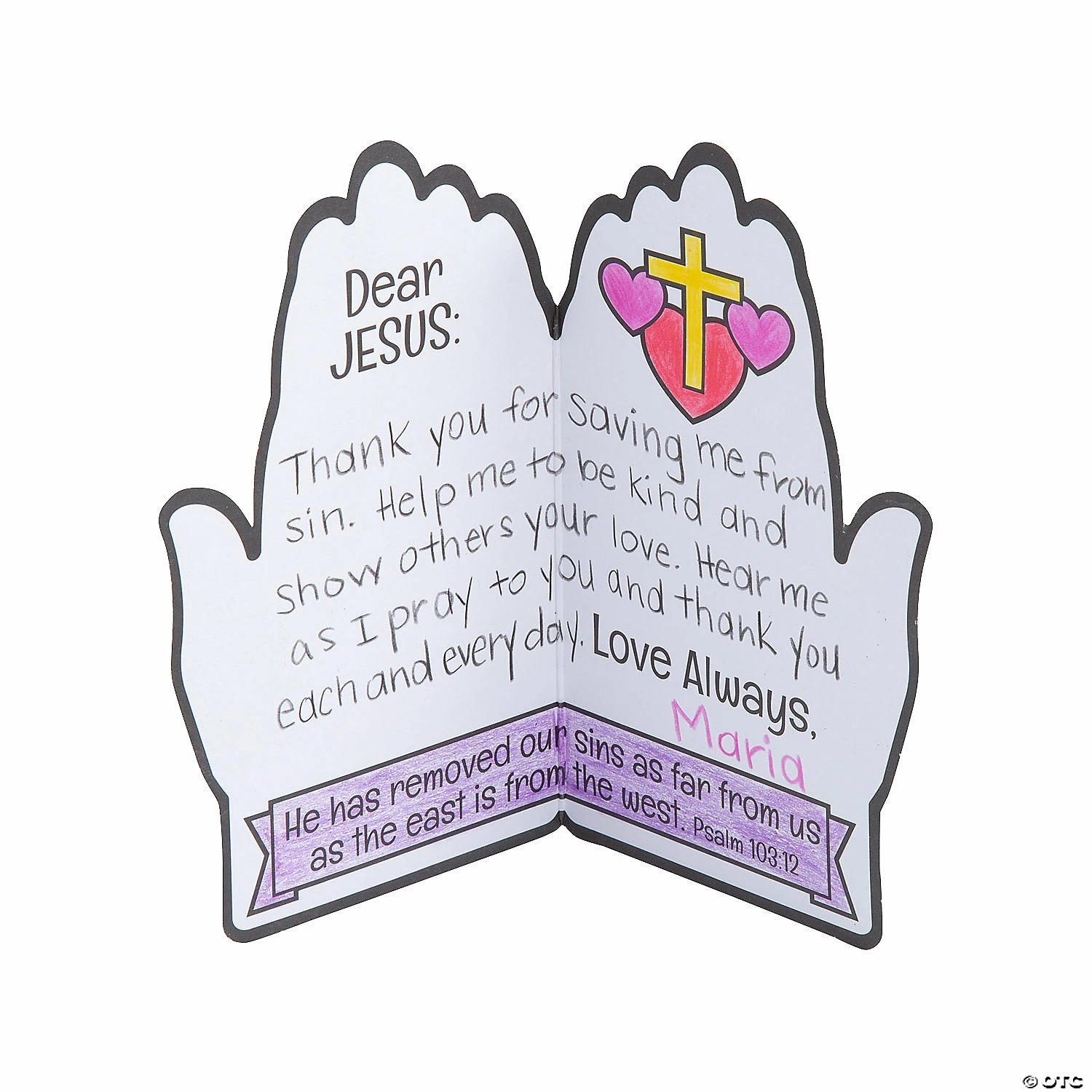 Flash Sale ๐คฉ Color Your Own Lent Praying Hands - Makes 12 โ๏ธ - Image 3