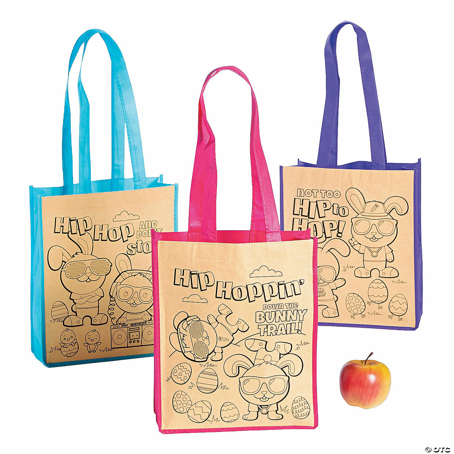 Deals ๐งจ Color Your Own Medium Easter Tote Bags - 12 Pc. ๐ฅฐ