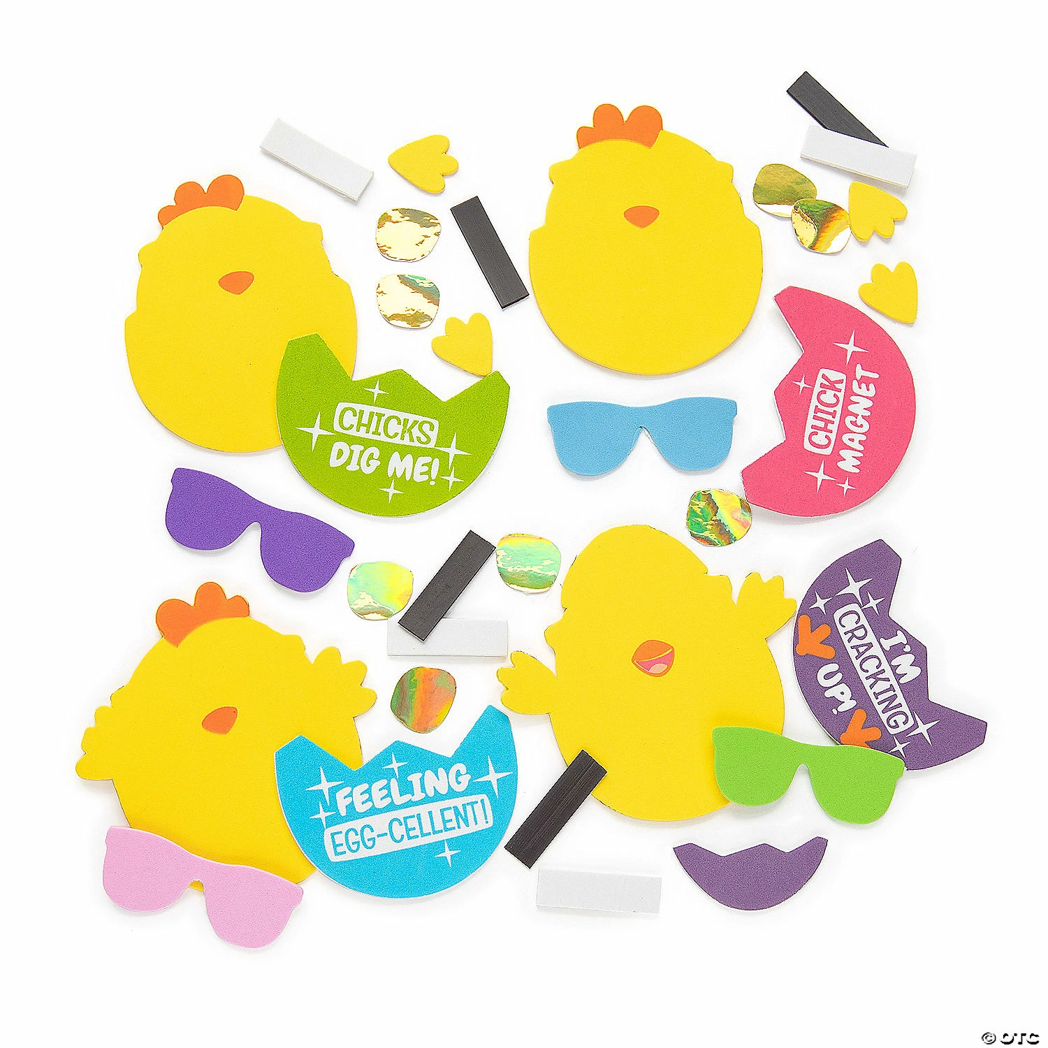 Deals 🥰 Cool Chick Egg Magnet Craft Kit - Makes 12 ✨ - Image 3