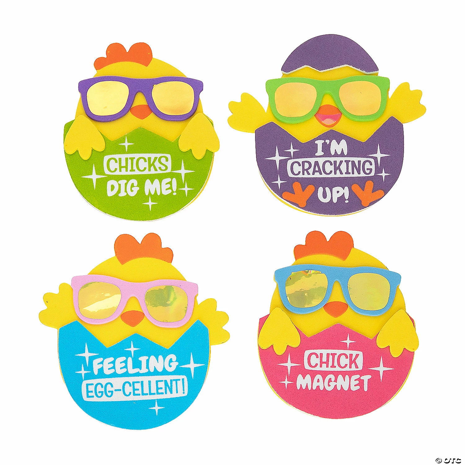 Deals 🥰 Cool Chick Egg Magnet Craft Kit - Makes 12 ✨