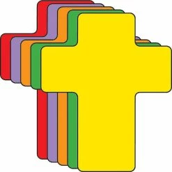 Cheap 🤩 Creative Shapes Etc. - Cross Foam Assorted Color Creative Cut- 3” 💯