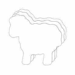 Buy 🧨 Creative Shapes Etc. - Sheep Foam Single Color Creative Cut-outs- 3” 🌟