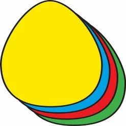 Cheap 🧨 Creative Shapes Etc. - Small Assorted Color Creative Foam Craft Cut-outs - Egg 🛒