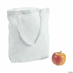 Brand new π DIY Large White Canvas Tote Bags - 6 Pc. β€οΈ
