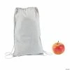 Buy ⌛ DIY Medium White Canvas Drawstring Bags - 12 Pc. 🔔
