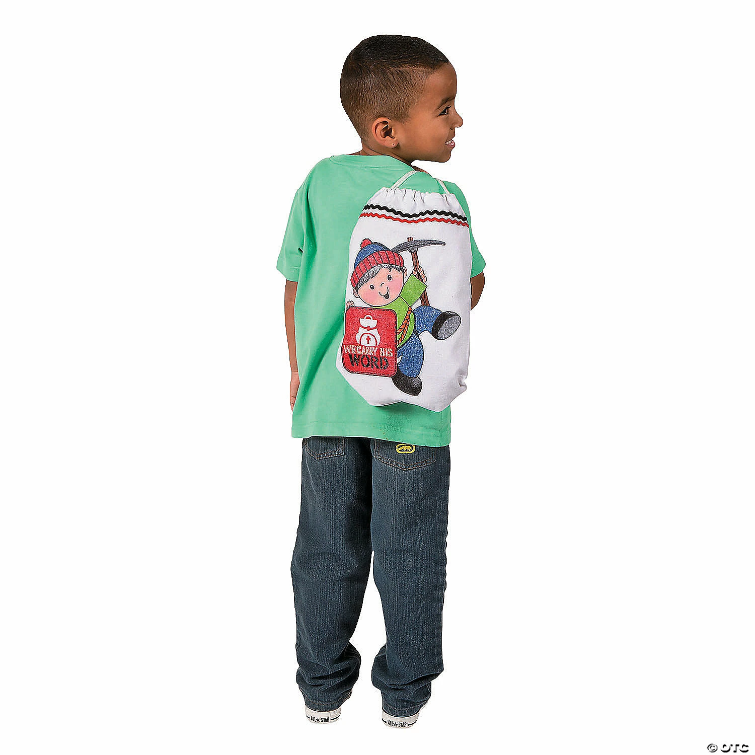 New ❤️ DIY Medium White Canvas Drawstring Bags - 48 Pc. 🛒 - Image 5