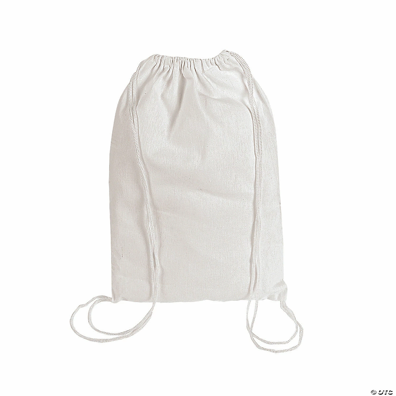 New ❤️ DIY Medium White Canvas Drawstring Bags - 48 Pc. 🛒