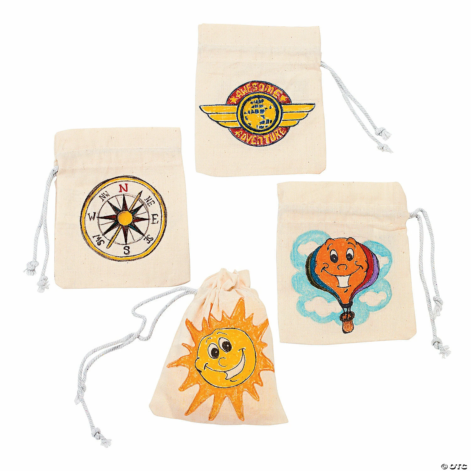 Promo ๐งจ DIY Mini Canvas Drawstring Bags - 12 Pc. โค๏ธ - Image 2