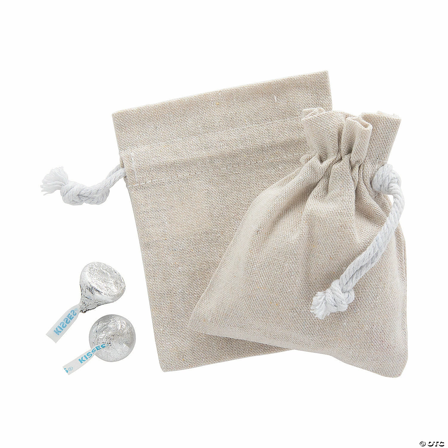 Promo ๐งจ DIY Mini Canvas Drawstring Bags - 12 Pc. โค๏ธ