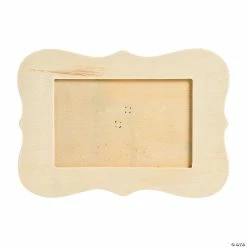 Coupon π DIY Unfinished Wood Scallop Picture Frames - 6 Pc. π―