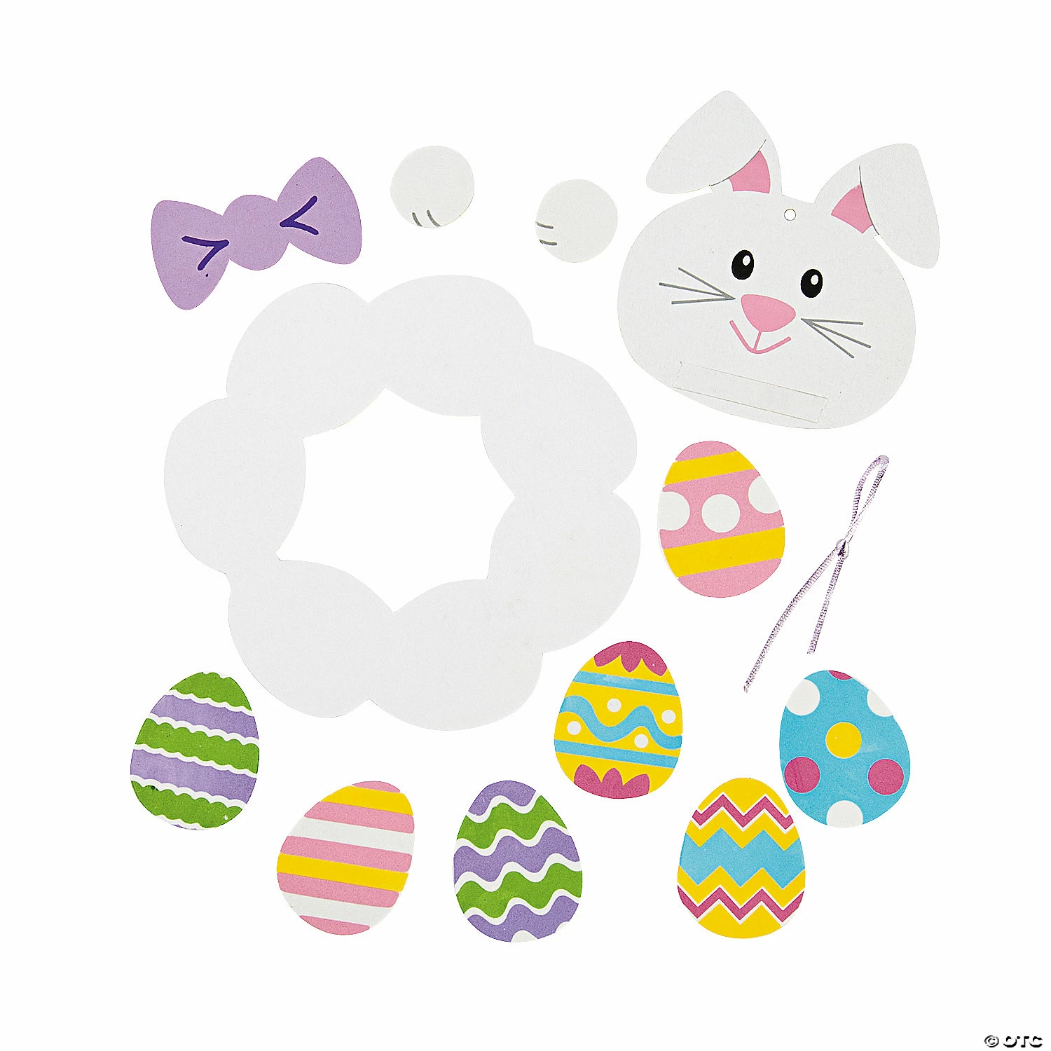Brand new β Easter Bunny Wreath Craft Kit- Makes 12 π - Image 2