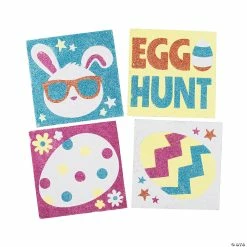Discount โญ Easter Glitter Art Pictures - 12 Pc. ๐