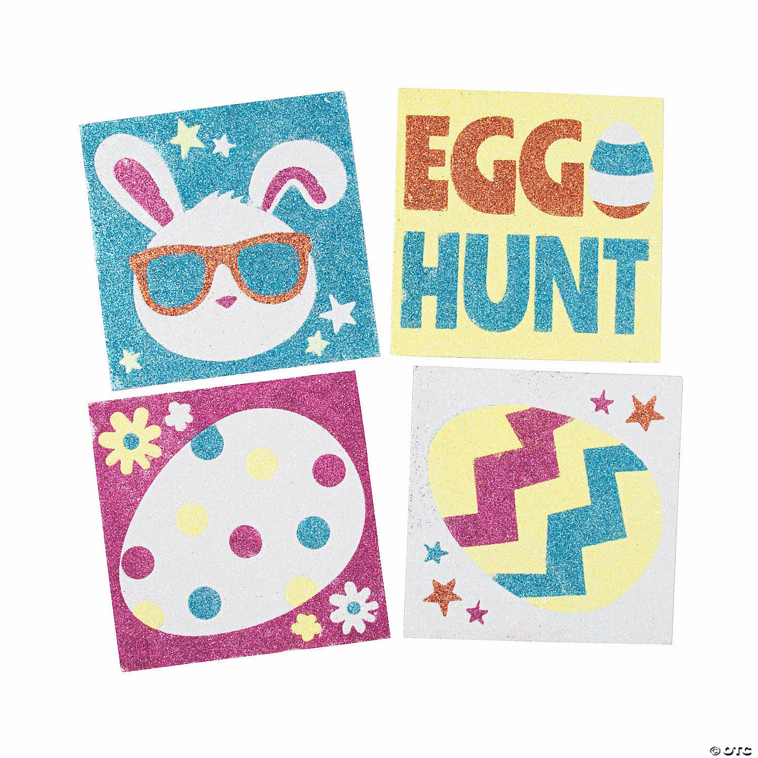 Discount โญ Easter Glitter Art Pictures - 12 Pc. ๐