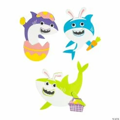 Coupon 🎉 Easter Shark Magnet Craft Kit - Makes 12 ✔️