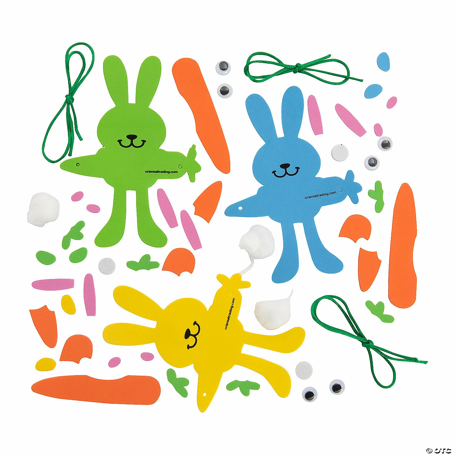 Buy โ Hanging Easter Bunny Craft Kit - Makes 12 โ - Image 2