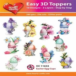 Coupon 👏 Hearty Crafts Easy 3D Toppers Easter Egg Cups ✨
