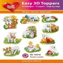 Promo 🤩 Hearty Crafts Easy 3D Toppers Easter Lambs 🤩