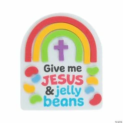 Hot Sale 🔔 Jesus & Jelly Beans Magnet Craft Kit - Makes 12 👍