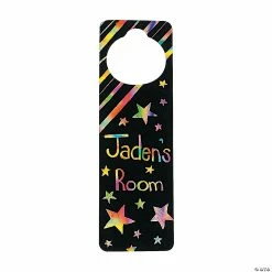 Budget π₯ Magic Color Scratch Doorknob Hangers - 12 Pc. β