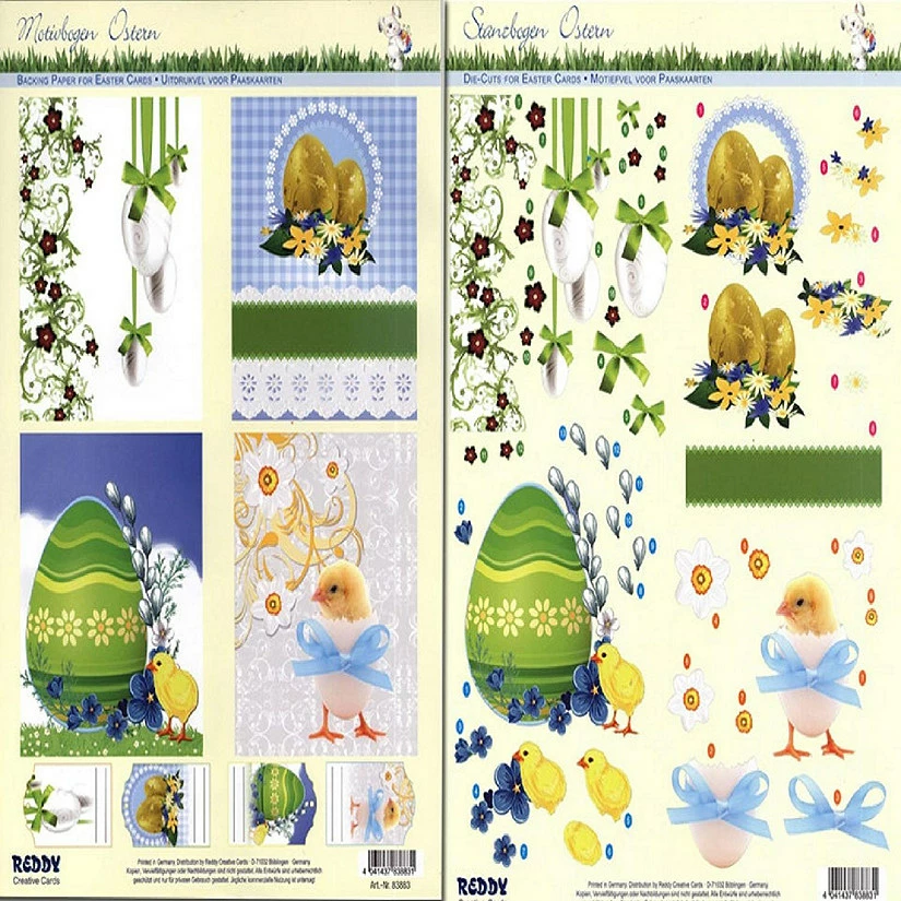 Hot Sale β Reddy Creative Cards 3D Precut Twin Pack Classical Easter Designs π