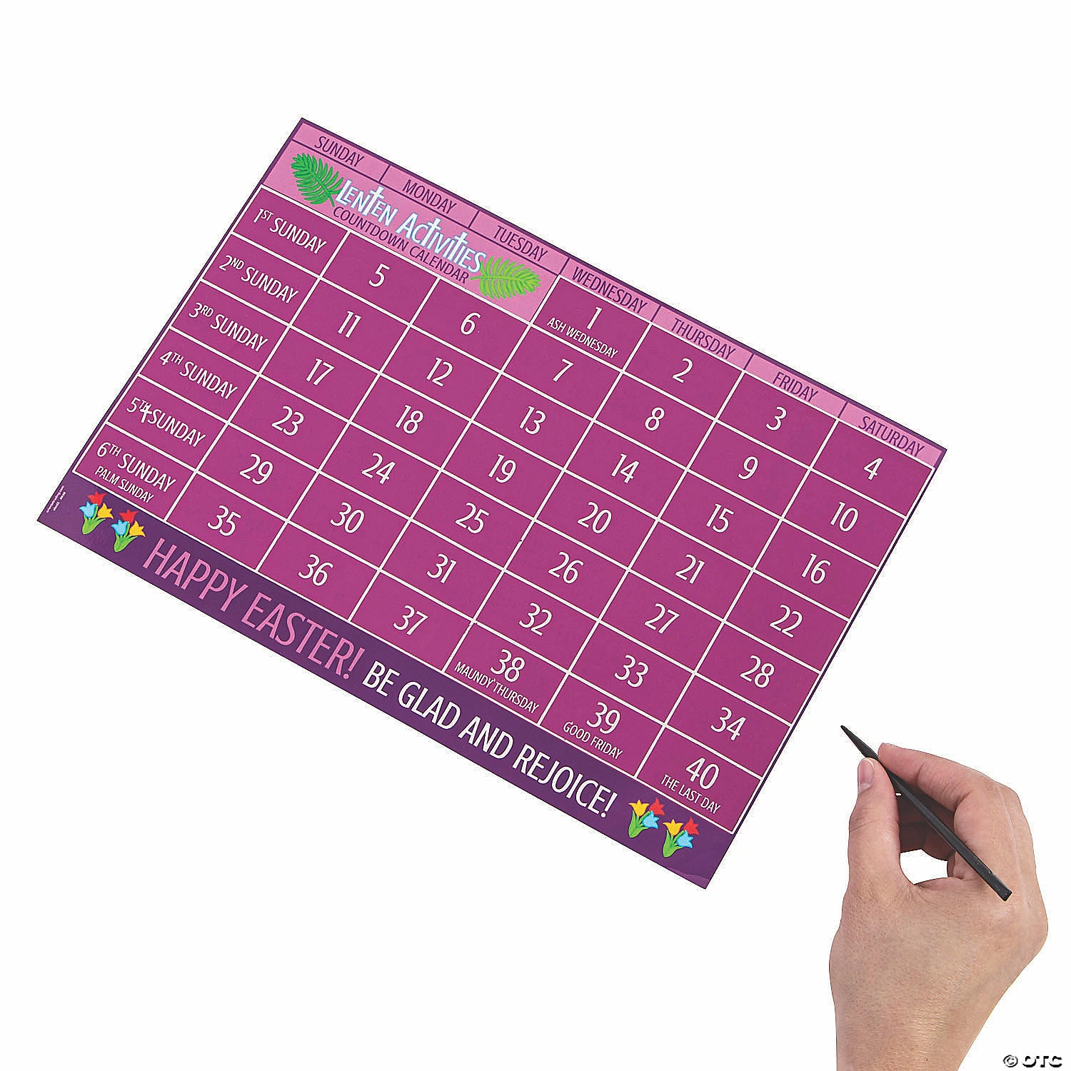 Flash Sale β€οΈ Scratch βN Reveal Lent Calendars - 12 Pc. 𧨠- Image 2