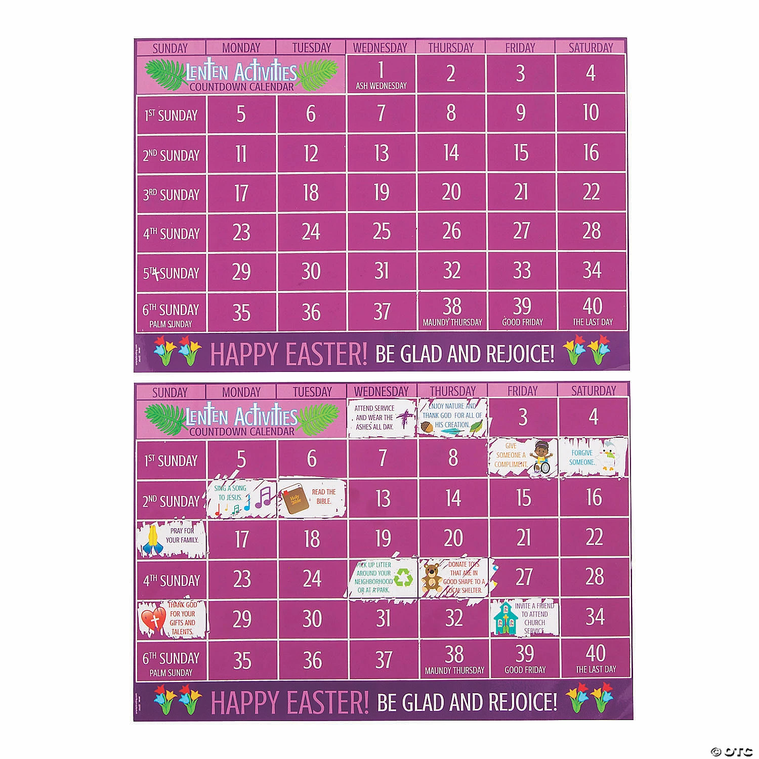 Flash Sale β€οΈ Scratch βN Reveal Lent Calendars - 12 Pc. π§¨