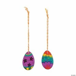 Promo π Shrink Plastic Easter Egg Ornament Craft Kit - Makes 12 π