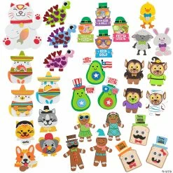 Deals ✨ Ultimate Holiday Magnet Craft Kit Assortment – Makes 120 👏